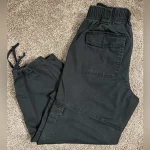 Women’s Black Cargo Crop Pants